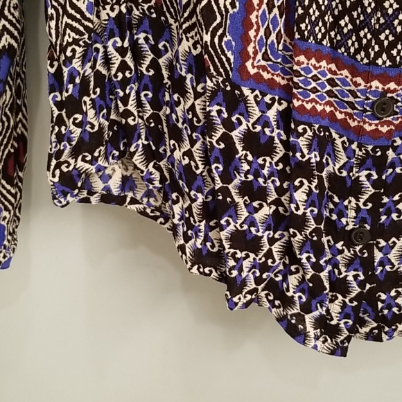 Lucky Brand Long Sleeve Button Down Blouse in L - Picture 6 of 11